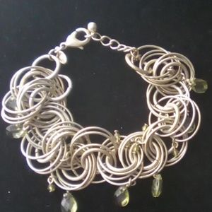 Ladies Layered Link Bracelet. Signed Mark.
